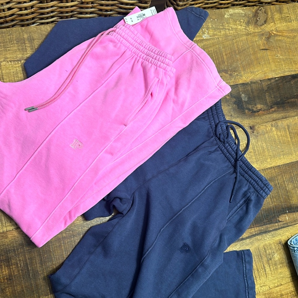 Pink wide leg sweats